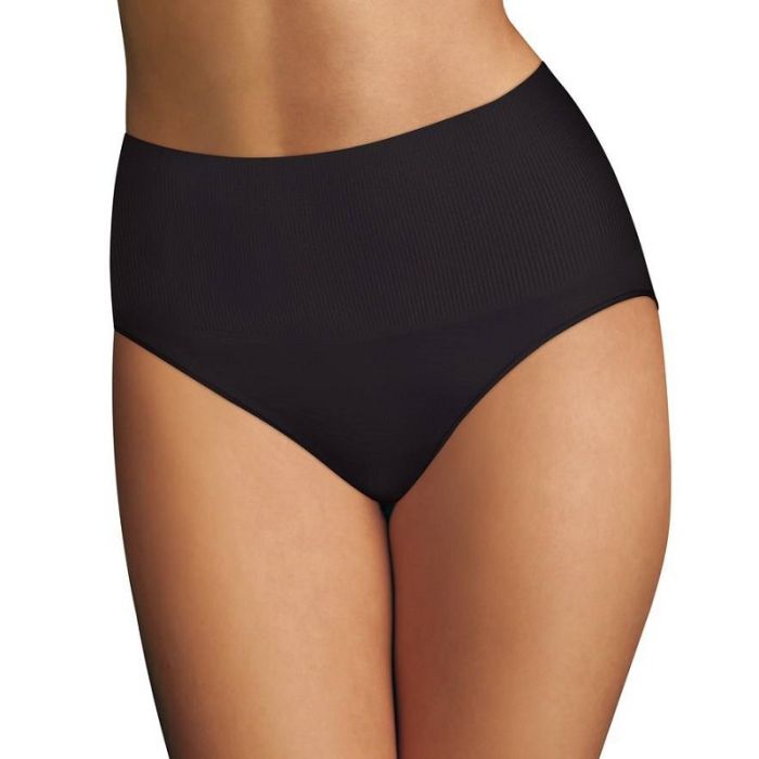 Maidenform - M - Sleek Smoothers High Waist Thigh Short - Zwart